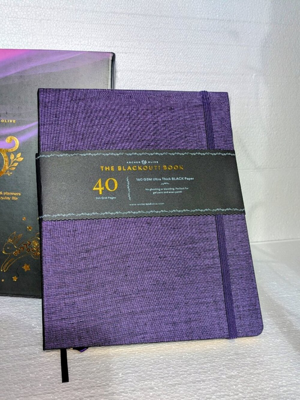 Archer & Olive Lucky Rabbit Blackout Dot Grid Notebook NEW 2021 Sub Box A&O